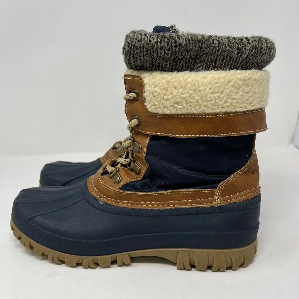 Storm Boots By Cougar Womens Size 8M Winter Creek Navy Blue
